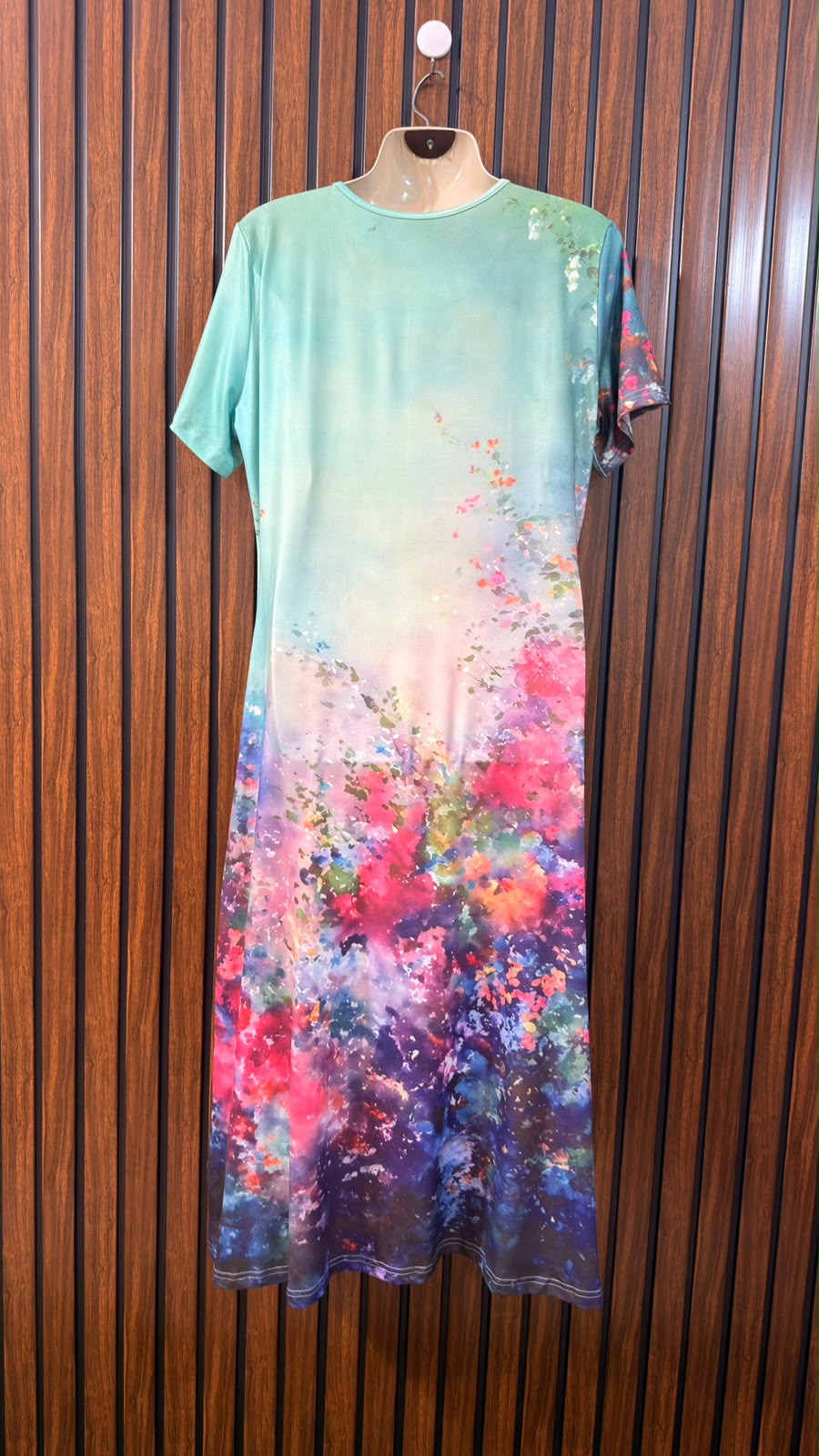 Chest 22  Length 46  Fabric Silk Jersey Branded Long Maxi Dress
