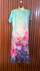 Chest 22  Length 46  Fabric Silk Jersey Branded Long Maxi Dress