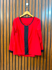 Chest 16  Lenght 21 to 25  Fabric chiffon Western Branded Women's Full Sleeve Top