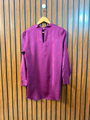 Chest 17  Lenght 21 to 28  Fabric silk Imported Women's Full Sleeve Top