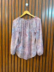 Chest 19  Lenght 23 to 24  Fabric chiffon Ladies' Full Sleeve Top