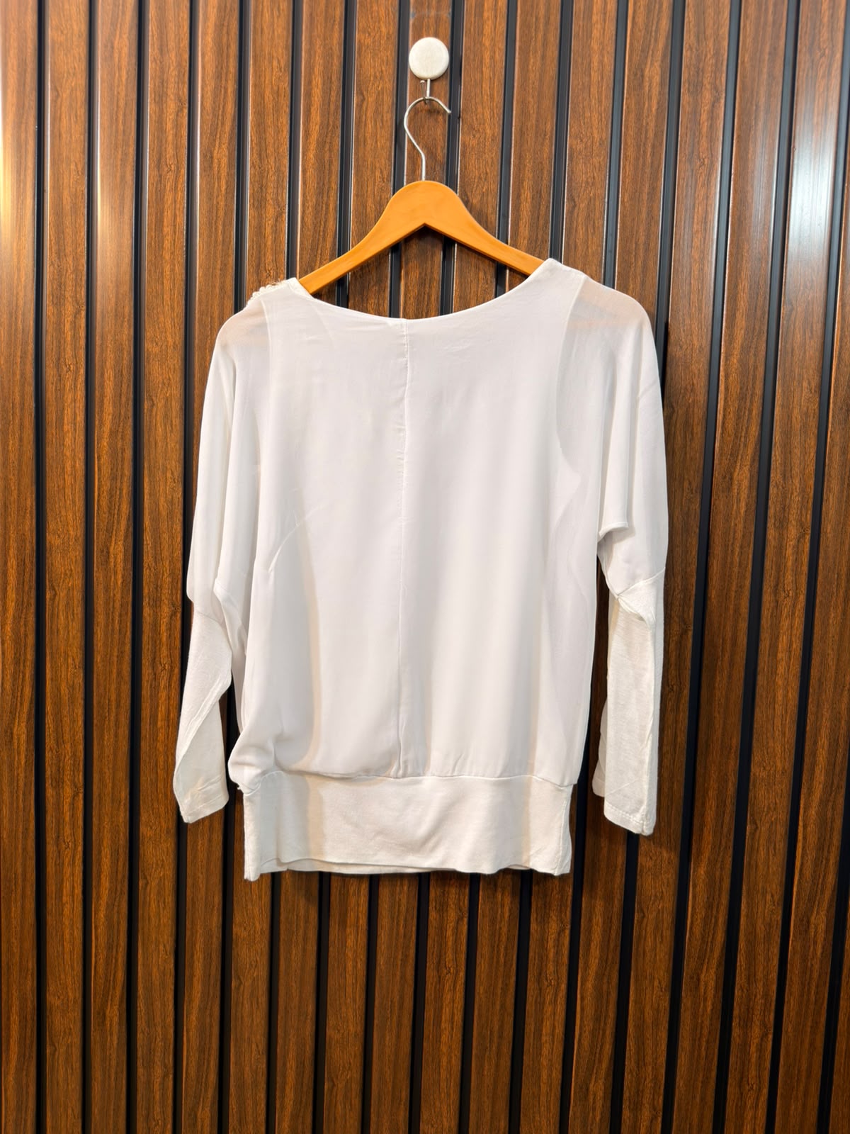 Chest 19  Lenght 23  Fabric chiffon Women's Fashion Full Sleeve Top