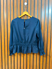 Chest 19  Lenght 20  Fabric silk Women's Casual Full Sleeve Top