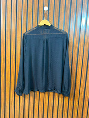 Chest 20  Lenght 25  Fabric Chiffon Women's Modern Full Sleeve Top