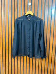 Chest 20  Lenght 25  Fabric Chiffon Women's Modern Full Sleeve Top