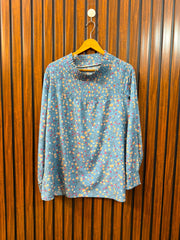 Chest 20  Lenght 26  Fabric Silk Women's Designer Full Sleeve Top