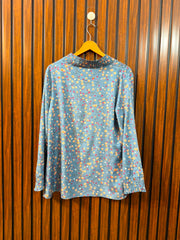 Chest 20  Lenght 26  Fabric Silk Women's Designer Full Sleeve Top