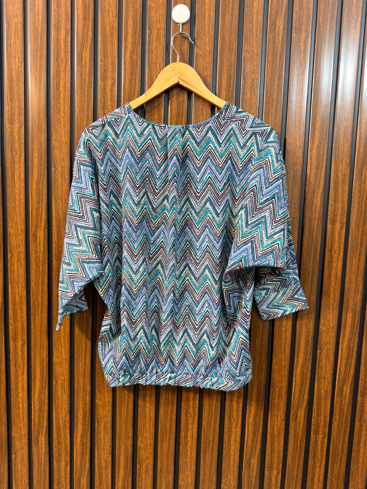 Chest Medium Baggy Style  Lenght 23  Fabric Silk Imported Women's Top Collection