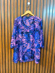 Chest 22  Lenght 30  Fabric Chiffon Women's Signature Full Sleeve Top