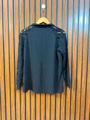 hest 20  Lenght 23 To 25  Fabric Sleeve Net  Other Fabric Chiffon Women's Smart Full Sleeve Top