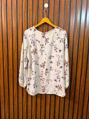 Chest 20  Lenght 26  Fabric Chiffon Western Branded Full Sleeve Top for Women