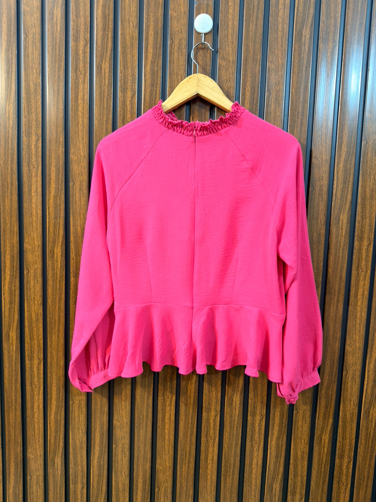 Chest 19  Lenght 20  Fabric Silk Women's Essential Full Sleeve Top