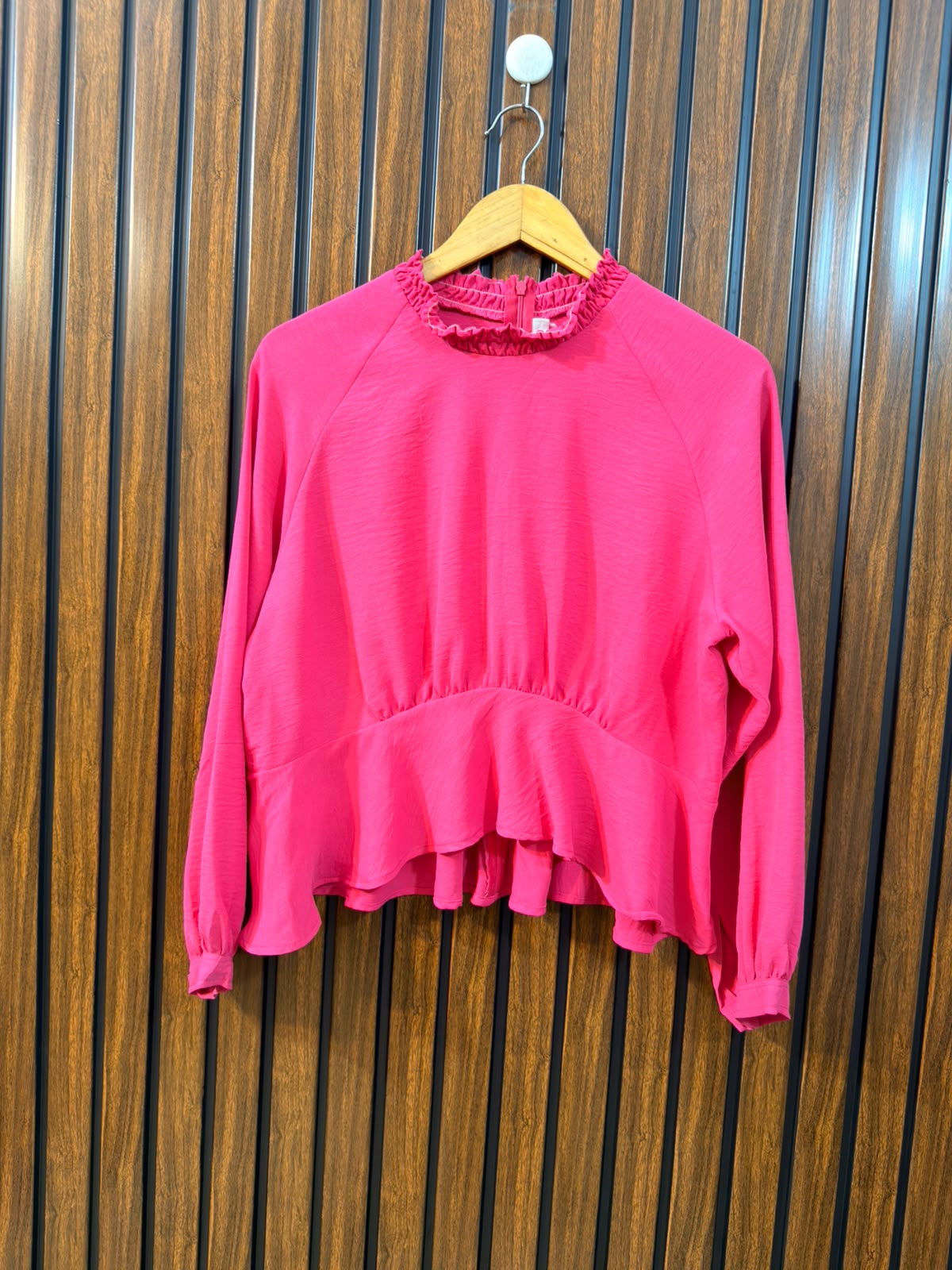 Chest 19  Lenght 20  Fabric Silk Women's Essential Full Sleeve Top
