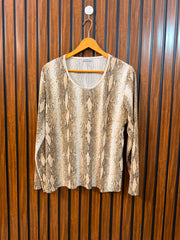 Chest 22  Lenght 23.5  Fabric Silk Imported Branded Full Sleeve Top for Women