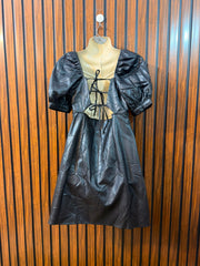 Chest 17  Lenght 29  Fabric leather Women's Party Ready Mini Dress