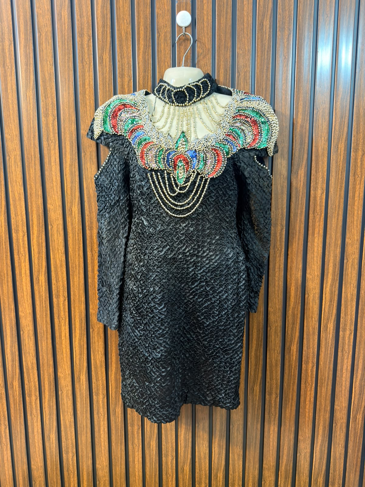 Chest 19  Lenght 32  Fabric silk Women's Trendy Party Dress