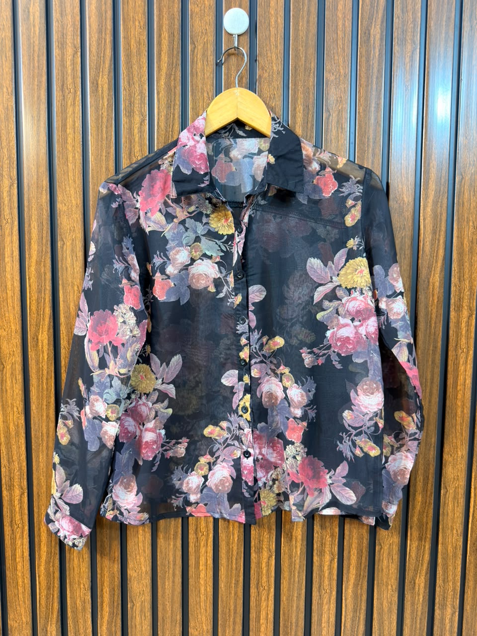 Chest 18  Lenght 22  Fabric chiffon Branded Women’s Long Sleeve Top