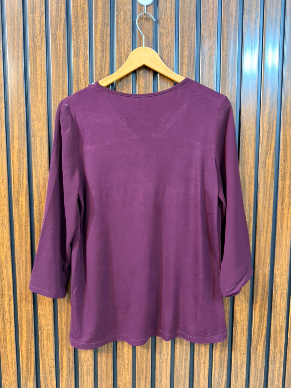 Chest 18  Lenght 25  Fabric Front Chiffon  Back Fabric Jersey Branded Western Full Sleeve Top
