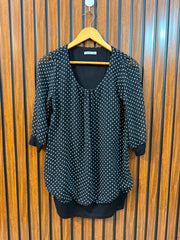 Chest 18  Lenght 29  Fabric Chiffon Ladies Branded Full Sleeve Top