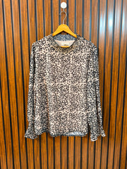 Chest 20  Lenght 26  Fabric Chiffon Women’s Full Sleeve Daily Top