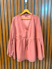 Chest 20  Lenght 28  Fabric Chiffon Western Branded Women’s Sleeve Top