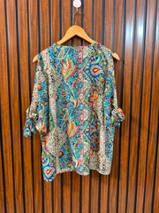 Chest 20  Lenght 24  Fabric Silk Women’s Stylish Top