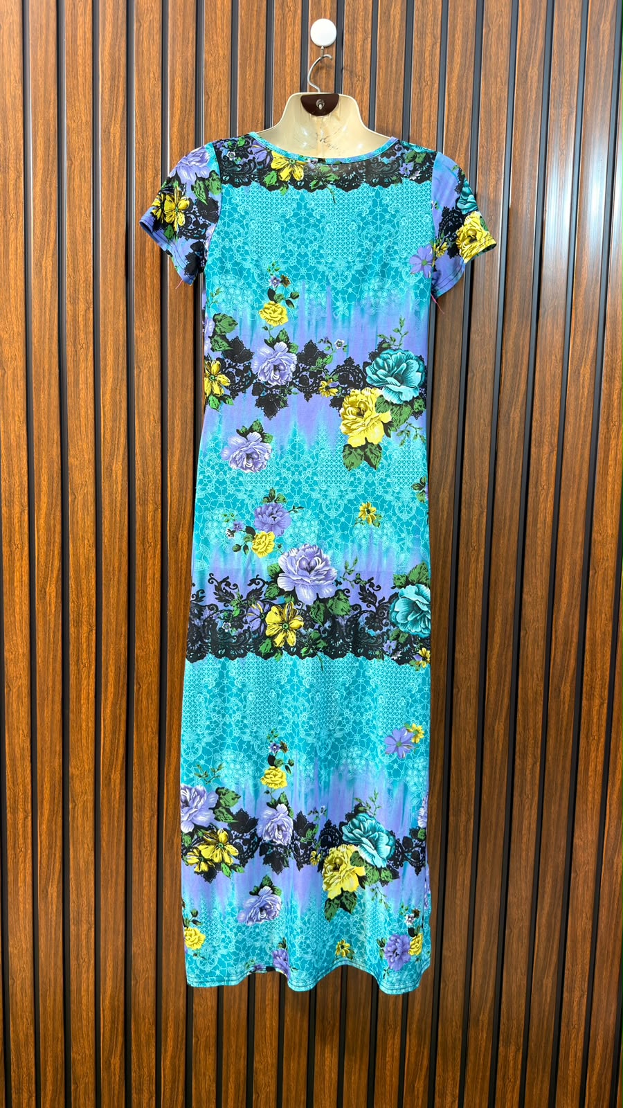 Chest 19  Length 47  Fabric Silk Jersey Women’s Western Maxi