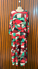 Chest 18  Length 53  Fabric Silk Branded Women’s Long Maxi Dress