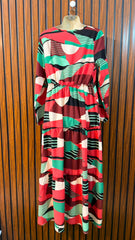 Chest 18  Length 53  Fabric Silk Branded Women’s Long Maxi Dress