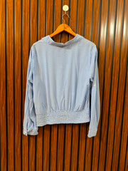 chest 22  Length 21  Fabric linen Ladies Western Full Sleeve Top