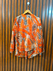 chest 21 Length 28 Fabric chiffon Ladies Branded Full Sleeve Top
