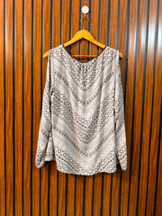 chest medium to large Length 29 to 37 Fabric chiffon Western Ladies Branded Top