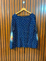 chest 24 Length 26 Fabric silk jersey Women’s Branded Sleeve Top