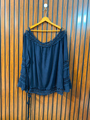 chest 29 Length 29  Fabric linen Ladies Branded Western Top