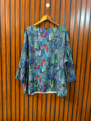 chest 27 Length 29  Fabric silk Branded Ladies Sleeve Top