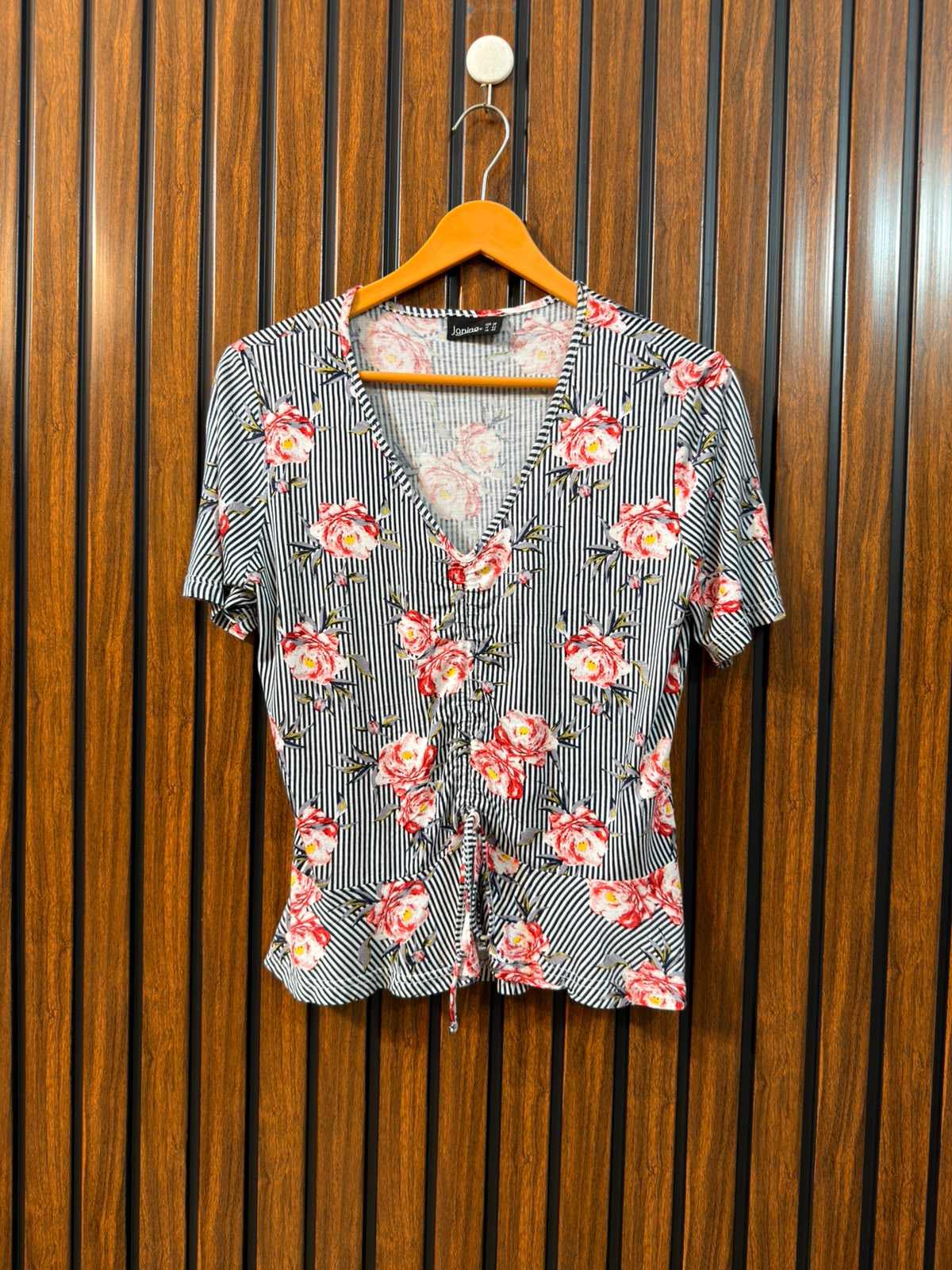 Chest 20  Length 22 Western Branded Women's Casual T-Shirt