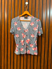 Chest 20  Length 22 Western Branded Women's Casual T-Shirt