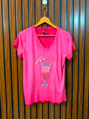 Chest 19  Length 24 Western Branded Women's T-Shirt Wear