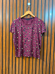 Chest 21  Length 21 Western Branded Women's T-Shirt Collection