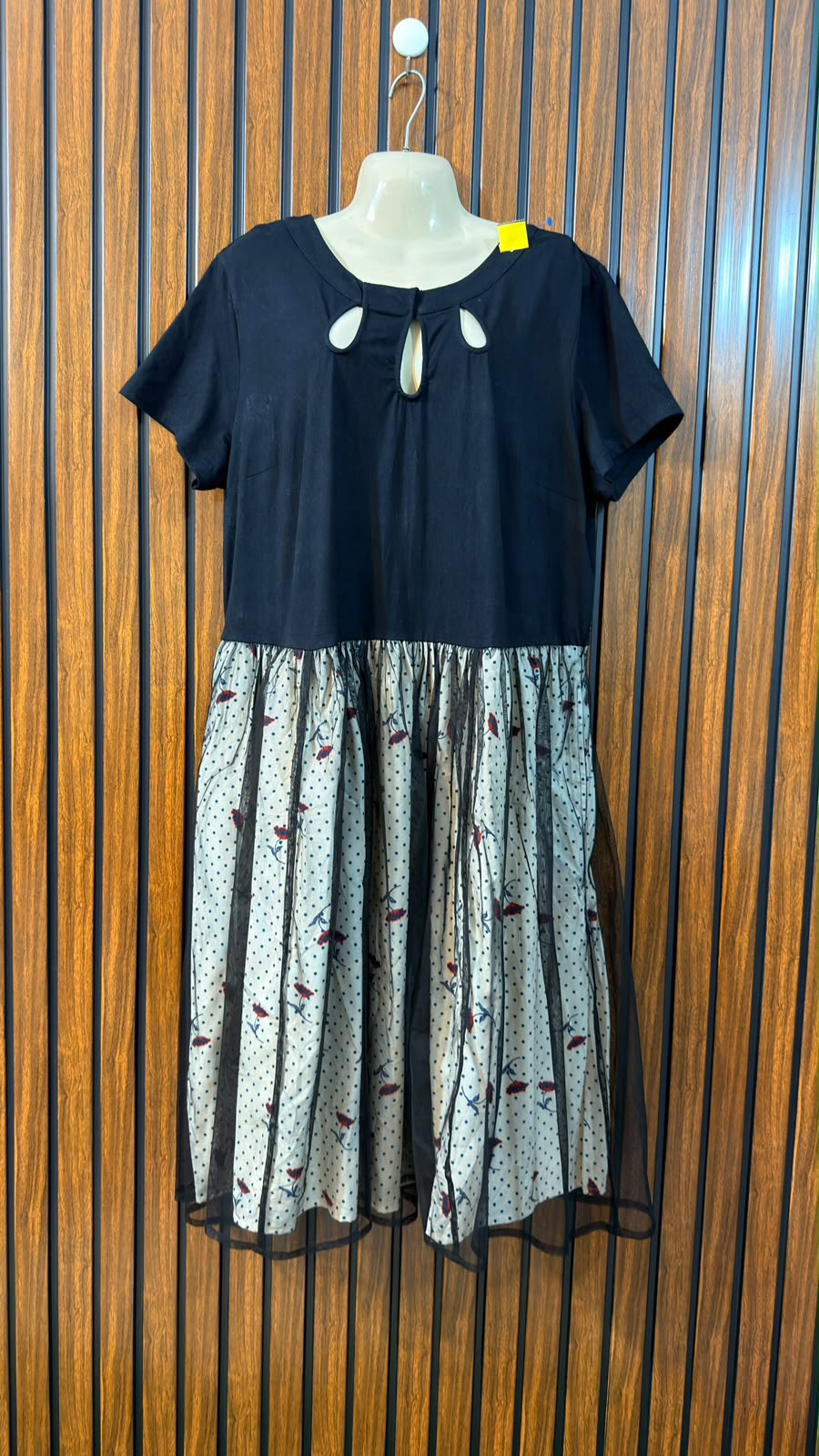 Chest 22  Length 43  Fabric Net and jersey Western Branded Women's Exclusive Dress