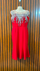 Chest 20  Length 40  Fabric silk Jersey Western Branded Women's Evening Wear Dress