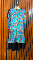 Chest 25  Length 23  Fabric Silk Western Branded Women's Modern Party Dress