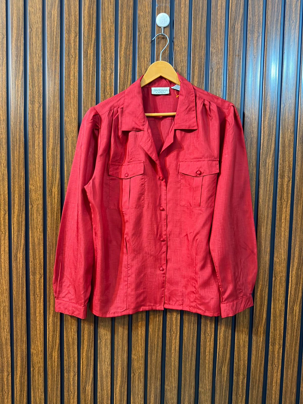 Chest 20  Length 24  Fabric Silk Western Branded Women's Casual Full Sleeve Top