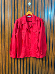 Chest 20  Length 24  Fabric Silk Western Branded Women's Casual Full Sleeve Top
