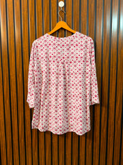 Chest 20  Length 26 To 28  Fabric Linen Western Branded Women's Elegant Full Sleeve Top