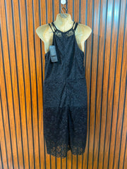 Chest 20  Length 40  Fabric Net Women’s Elegant Party Mini Dress