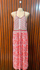 Chest 19  Length 54  Fabric Linen Western Branded Womens Fashion Long Dress