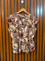 Chest 20  Length 24  Fabric cotton Western Branded Ladies Half Sleeve Wear