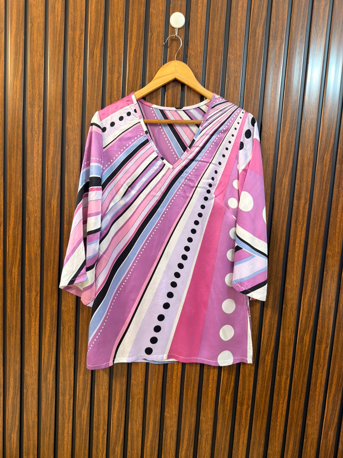 Chest 18  Length 28  Fabric Silk Western Branded Women's Stylish Top