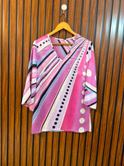 Chest 18  Length 28  Fabric Silk Western Branded Women's Stylish Top